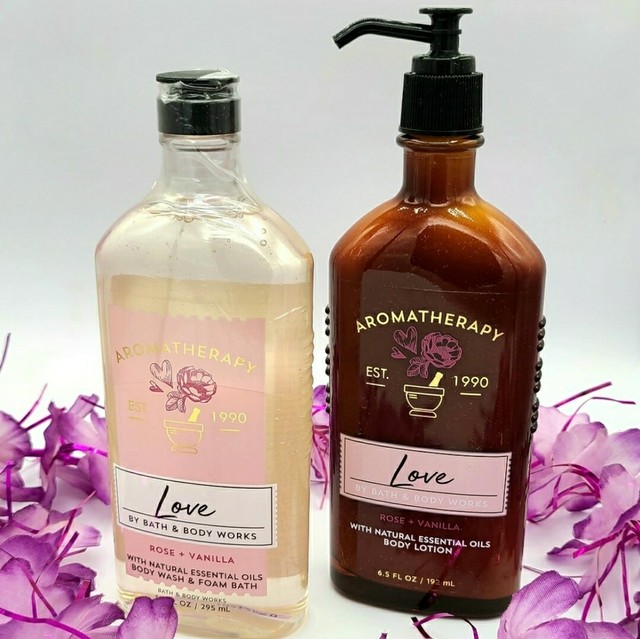 1 Bath & Body Works Aromatherapy LOVE ROSE & VANILLA Luxury Bath eBay