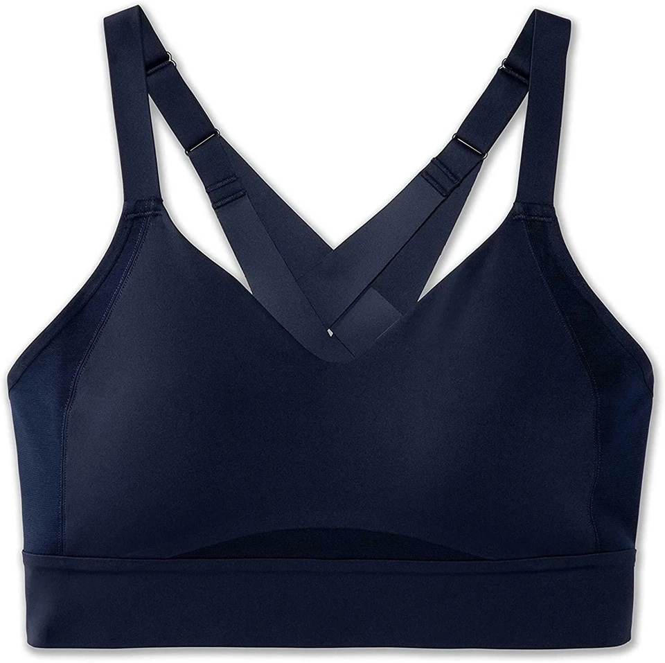 Sujetador Brooks 277176 para mujer Drive Interlace Run azul marino 32DD/E Foto 2 de 3