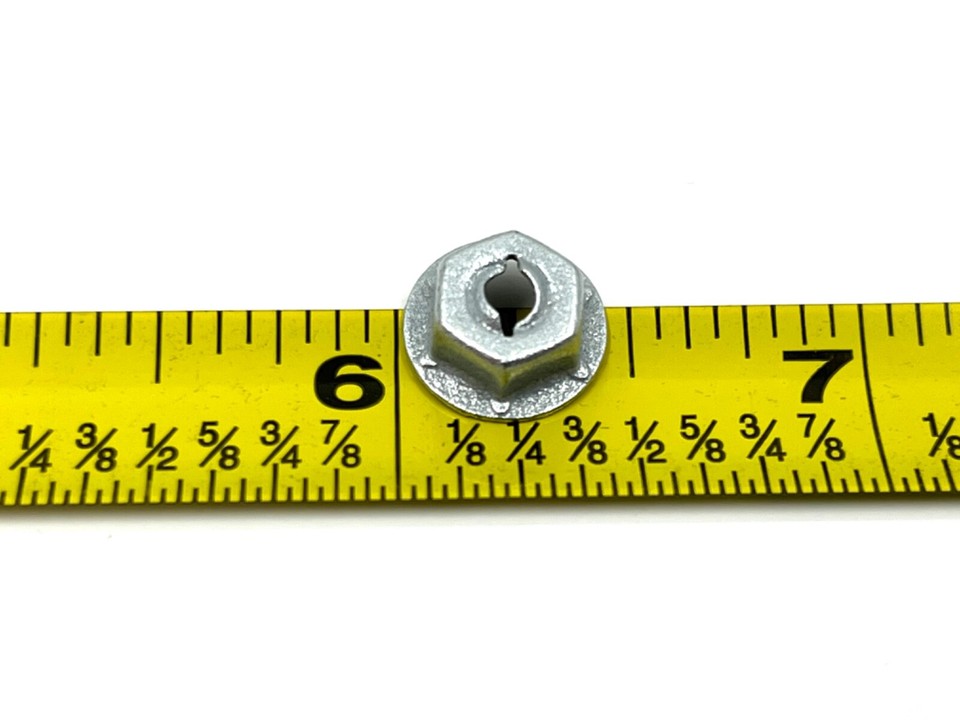 60 Pcs Emblem Script Name Plate Thread Cutting Nuts 4 Sizes 1/8 - Foto 10