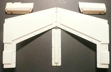 ROWE  R-92  part:  COMPLETE SET OF 5  TRANSLUCENT PLASTIC PANELS - lower box 