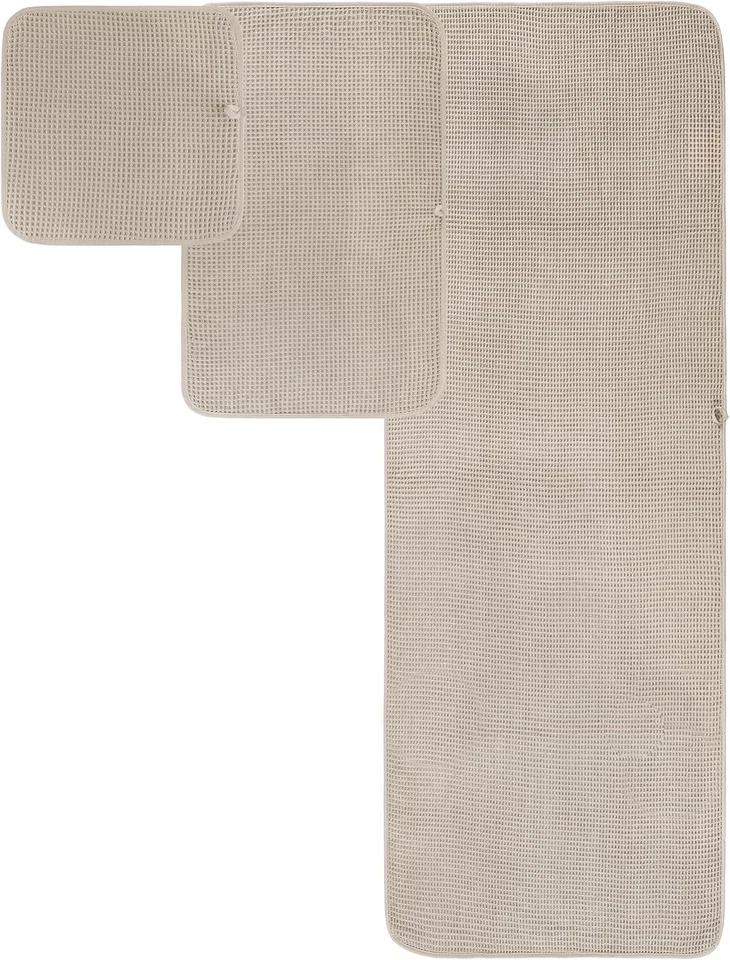 Juego de toallas de baño grandes de fibra de secado rápido de 60 x 30 pulgadas sin pelusa, 6 piezas (beige) Foto 2 de 4