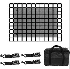 Heavy Duty Truck Cargo Net With Mesh 6.75ft X 8 Ft 1500 Lbs Capacity Bed 81 x96