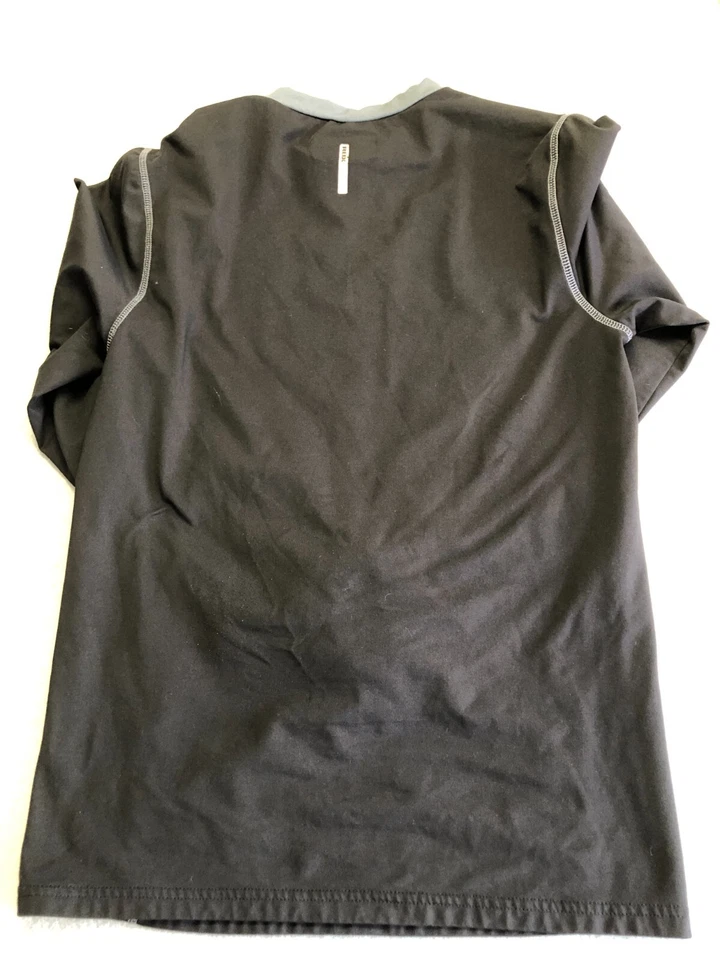 Camisa RBX Para Hombre Mediana Negra Forrada de Vellón Compresión Capa Base Manga Larga Foto 3 de 4