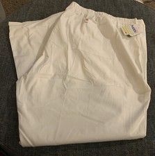 Nwt Code Happy Antimicrobial Scrubs Pants Womens Size 5XL White Stretch T4