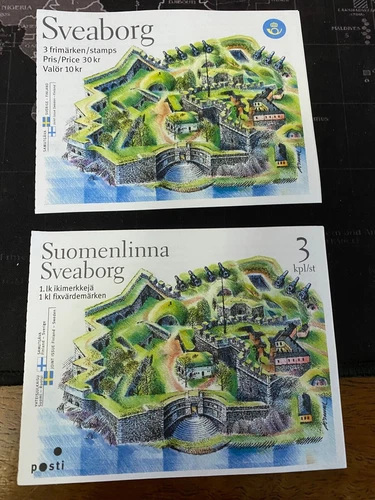 Finland/ Sweden Joint issue 2006 MNH Both books Fortress Castle Ships 
