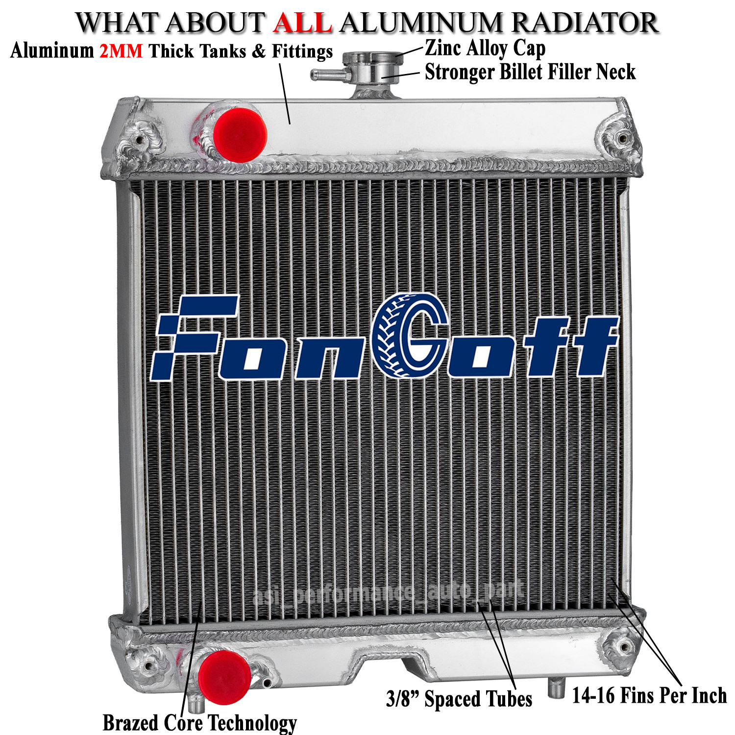 FILA Radiatore 2 FILE per trattore Kubota B26 B2630HSD B2710HSD B2910HSD B3200HSD