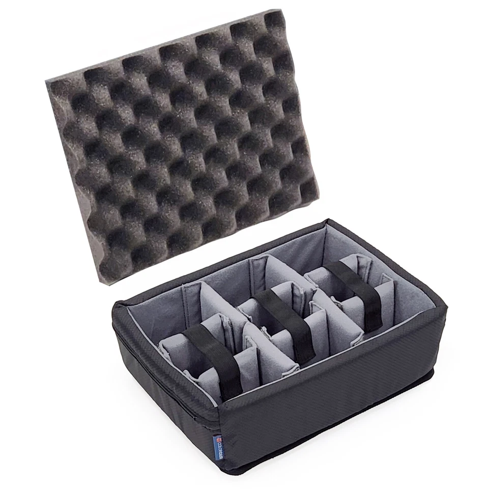Grey CVPKG padded dividers for the Pelican 1400 case.