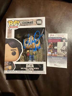 Goonies Data Signed Funko Pop Jonathan Ke Quan Goonies Never Say Die JSA COA