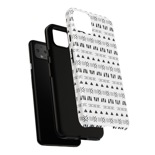 Black and White Southwestern Aztec Pattern Google Pixel Tough Cases - 第 86/131 張圖片