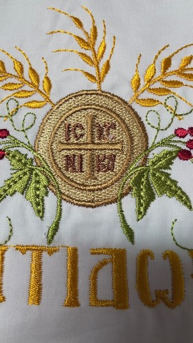 Antidoro Bolsa Estuche Bordado Cristiano Pan Sagrado Ortodoxo Prófora - Imagen 2 de 2