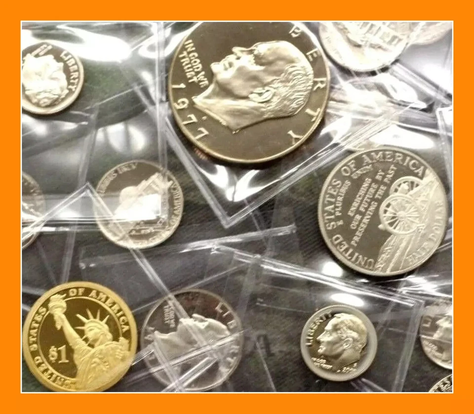 ESTATE LOT SALE ~ US GEM PROOF MINT COINS ~ DOLLARS HALVES CENTS 1960-2010 - Image 2 of 4