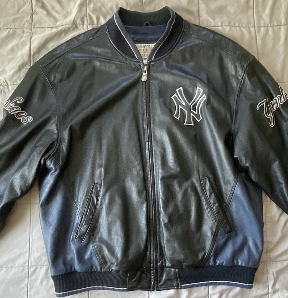 Vintage Yankees Leather Jacket Ownd By Former Player Manager, Chalamet Style - Image 2 of 4