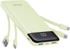 Portable Charger Built in Cables Power Bank Cords Wires 10000mAh Travel Battery