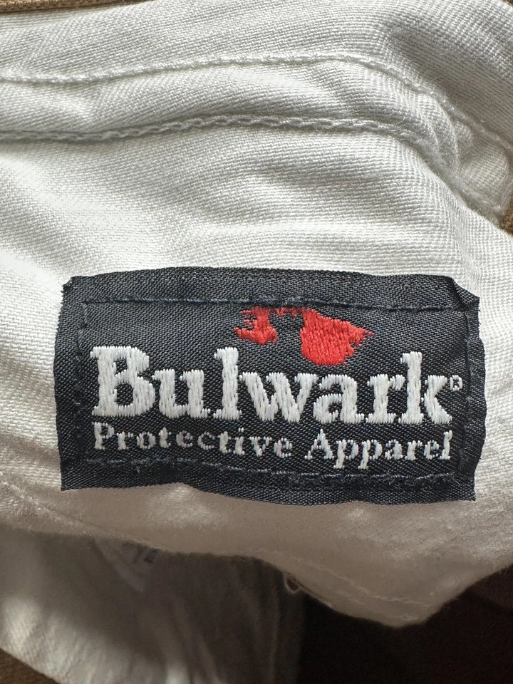 Pantalones Bulwark FR para hombre 38X30 marrón resistente al fuego ropa de trabajo ropa de protección Foto 2 de 4