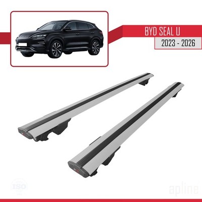 Für BYD Seal U 2023-2026 HOOK Model Dachträger Grau Aluminium 2 Stangen
