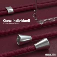 Handy Hülle für Xiaomi mit Band Kette Kordel Handykette Case Cover Unifarben