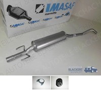 Imasaf Auspuff Mitteltopf + Anbauteile für Opel Corsa B 1.2 16V 1998-2000