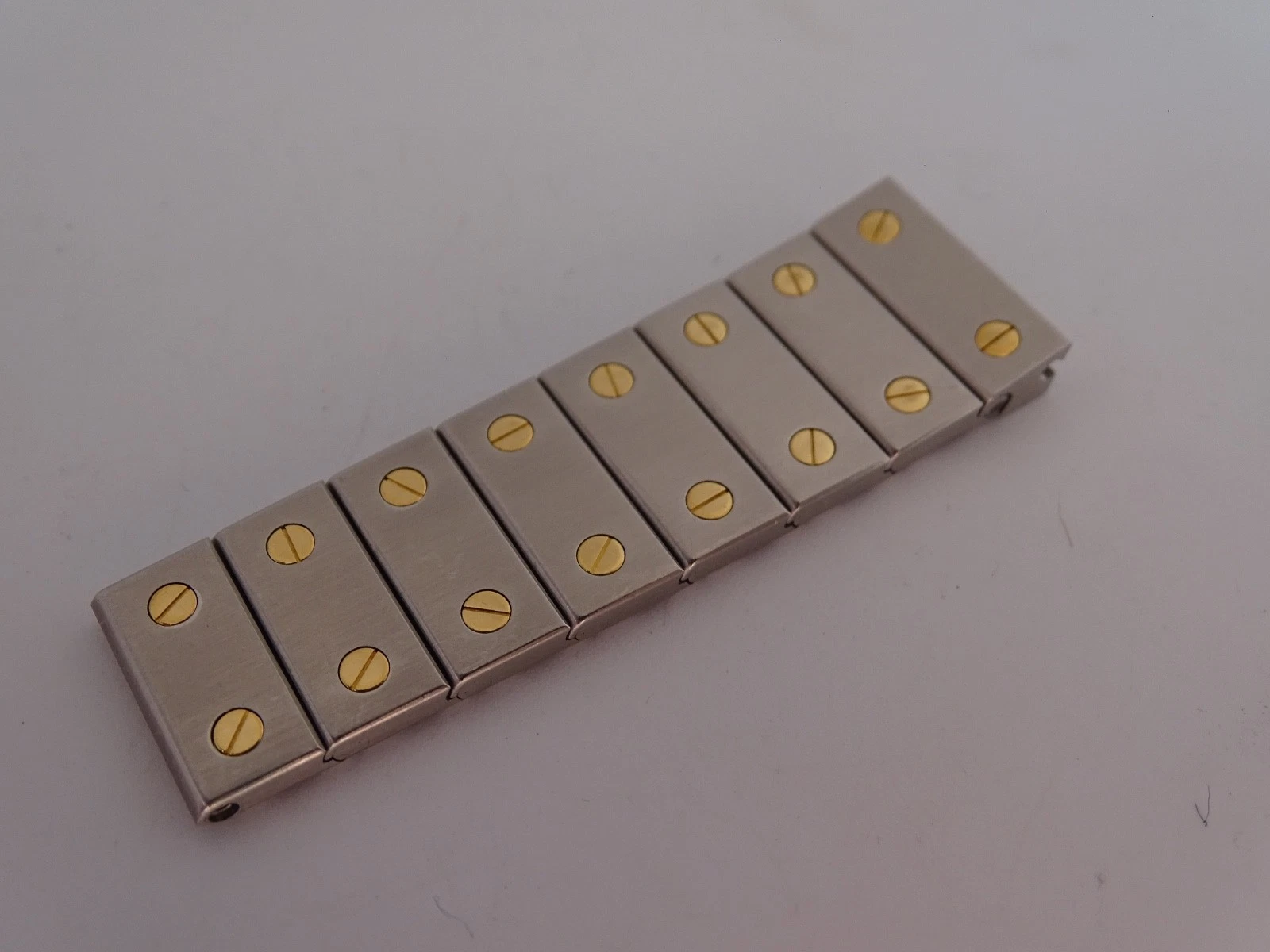 Cartier — Cartier Santos Carree  Section of Links 18k Gold and Stainless  Steel Original