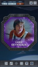 Luke Skywalker - Medallions Purple Epic - Star Wars Card Trader Foundry