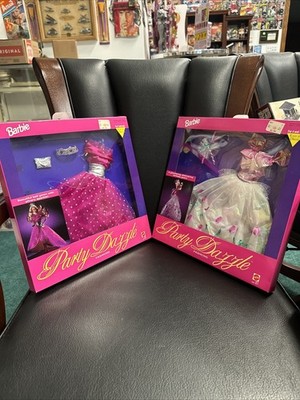 1992 Mattel Barbie Doll Cloths, Party Dazzle Fashions, Two Sets, 