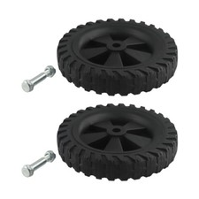 2x Air Compressor Casters Black Easy Installation Mute Air Compressor Wheels