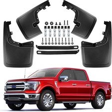 Mud Flaps for Ford F150 2021-2026,4 PCS Front Rear Splash Guard Fender Compatibl