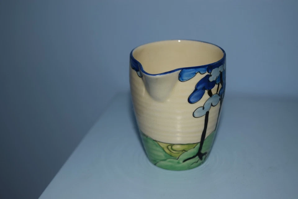 An extremely rare Clarice Cliff Lynton cream jug "Blue Firs" 1933 - image 3 of 4