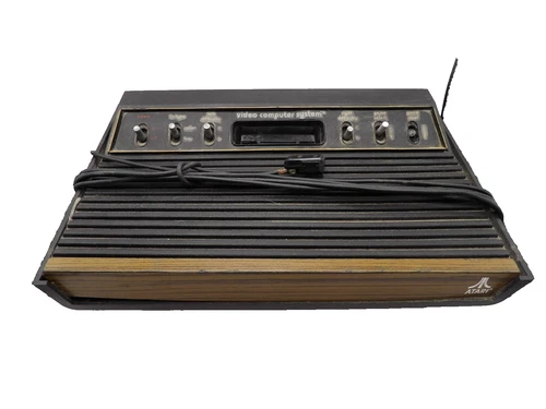 Atari Video Computer System - Wood Grain - Game Console Only Untested
