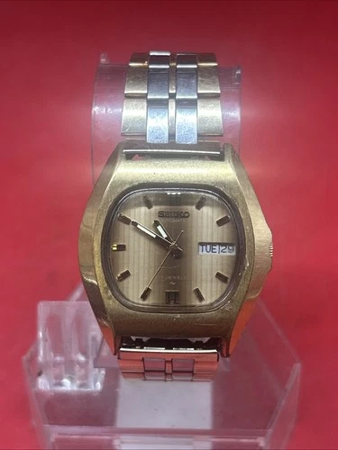 Seiko gold Tone Watch Vintage 17j Automatic Men’s Working #Z