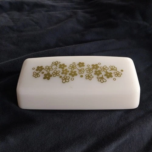 Vtg Pyrex Replacement Lid Spring Blossom Crazy Daisy Butter Dish TOP ONLY READ