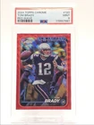 TOM BRADY 2024 TOPPS CHROME RED WAVE REFRACTOR POP 1 MINT 1/5 PSA 9 Q4244