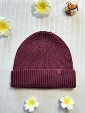 NWT 48 Lululemon Close-Fit Wool-Blend Ribbed Knit Beanie- Deep Luxe - SizeO/S