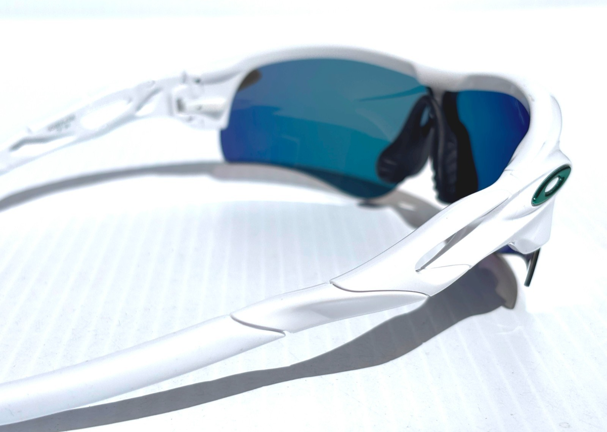 NEW Oakley RADARLOCK Shiny White POLARIZED Galaxy Ruby Lens