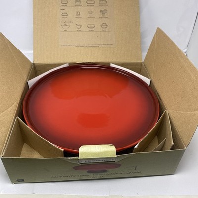 Le Creuset Kuchenständer mit Fuß 30 cm (11,8'') Steinzeug rot & verpackt