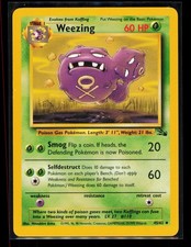 Pokemon Fossil Weezing 45/62 Uncommon Unlimited MP on eBay