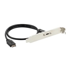 P P USB 3.1 Type E PCI-E to Type C Female Gen 2 Extension Cable With Bracket A