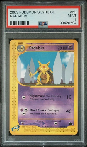 2003 Pokemon Skyridge Kadabra PSA 9 #69