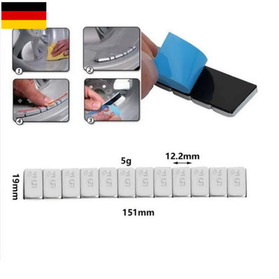 Klebegewichte 6KG Auswuchtgewichte 5+10g Verzinkt Gewichte Riegel Alufelge