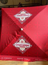 Brand new Cruzcampo Pub umbrella Height Adjustable Sun Shade Beer Garden