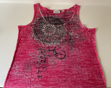 Camiseta sin mangas Avenue para mujer talla grande 18/20 Burnout sin mangas ligera XXL 2X