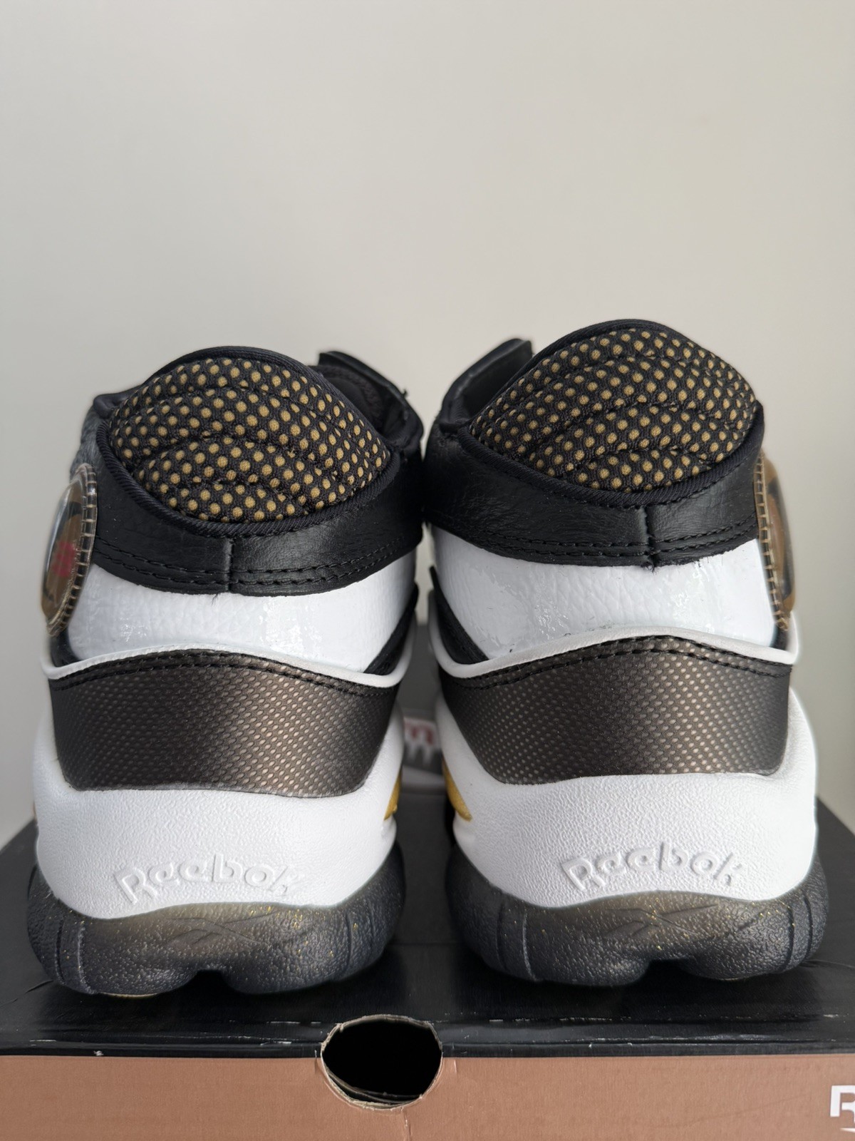 Reebok The Answer DMX OG (2022) Black/White/Gold Size 10 Mens PLEASE READ image 6