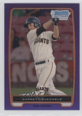 2012 Bowman Chrome Prospects Retail Purple Refractor 19/199 Garrett Buechele 0c6