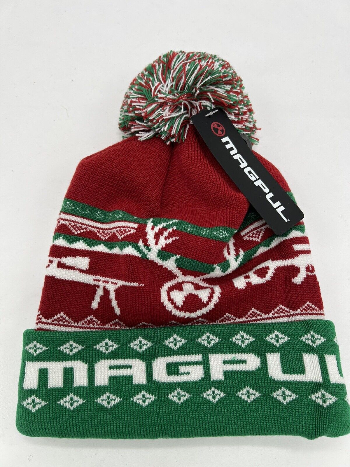 Magpul Industries MAG1154-967 Ugly Christmas Beanie Red/White/Green 2021 Version