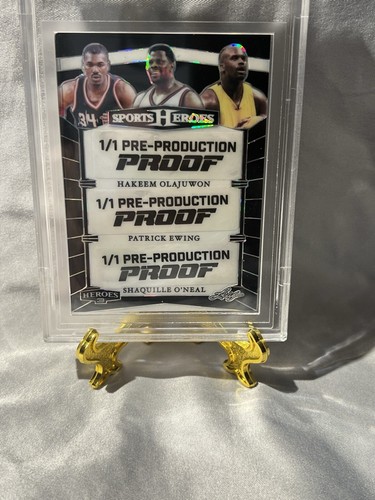 2024 Leaf Metal 1/1 -Shaquille O'Neal,Patrick Ewing Hakeem Olajuwon - Picture 2 of 3