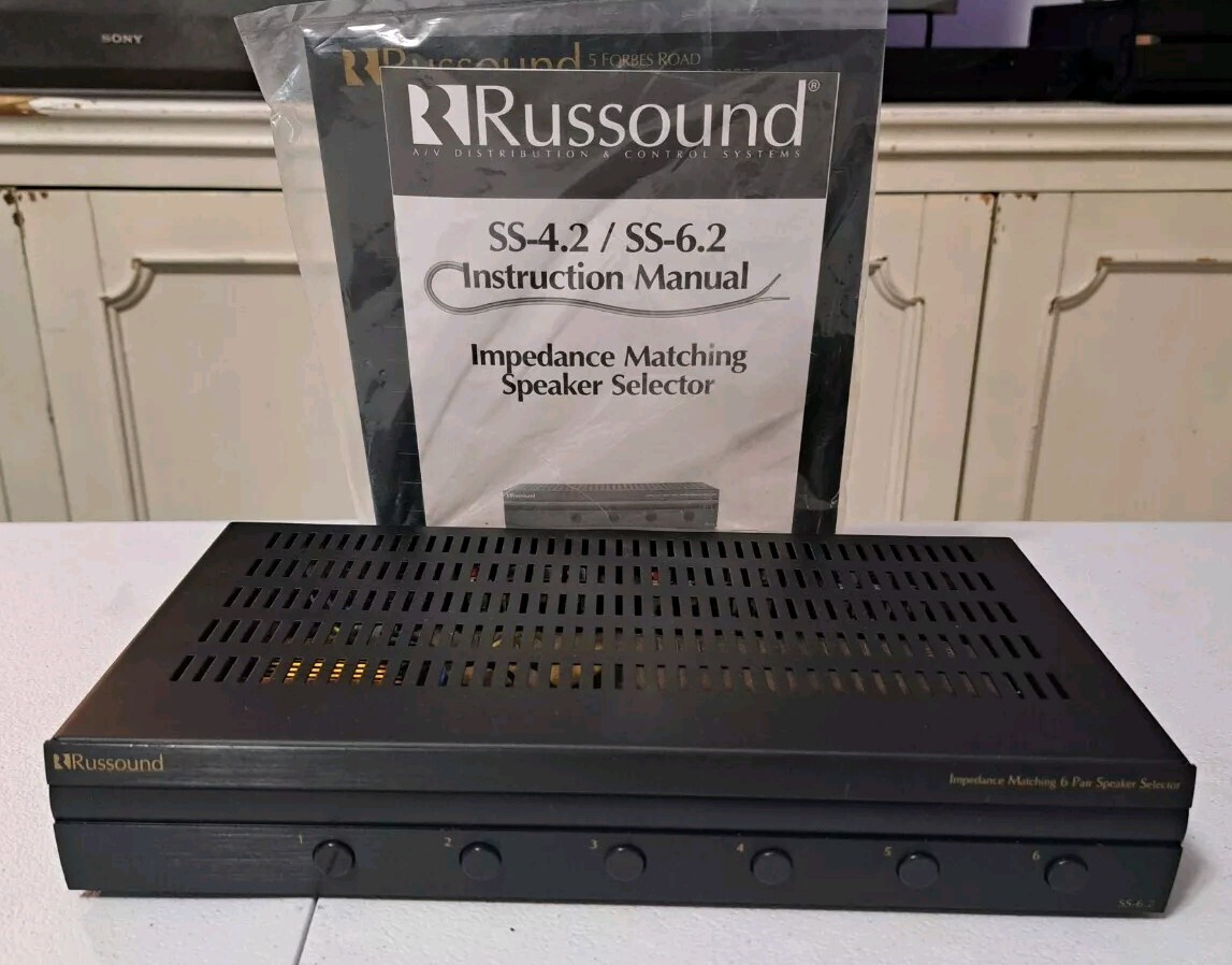 Russound SS-6.2 Impedance Matching 6-Source Speaker Selector Open Box B16