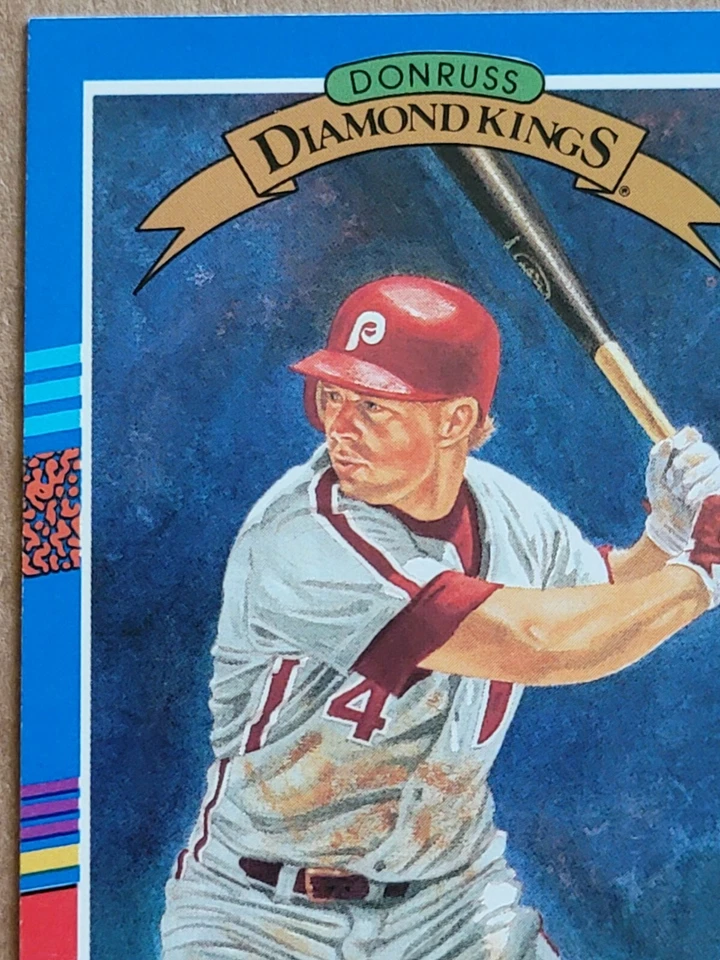 Lenny Dykstra 1991 Donruss Diamond Kings Baseball Card #7 Philadelphia Phillies  - Image 2 of 4