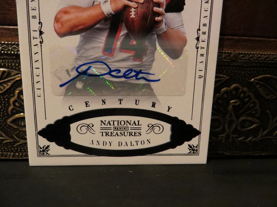 National Treasures Century Autograph Bengals Auto Andy Dalton 10/10 2012 - Image 2 of 4