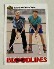 NHL VALERY And PAVEL BURE 1991-92 Upper Deck Bloodlines Hockey Trading CARD #647
