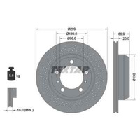 Textar 2X Bremsscheibe 92165303