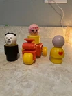 Vintage 1984 Fisher Price Dog 3"  Jumbo Figure & TRICYCLE & 1974 Jumbo Girl